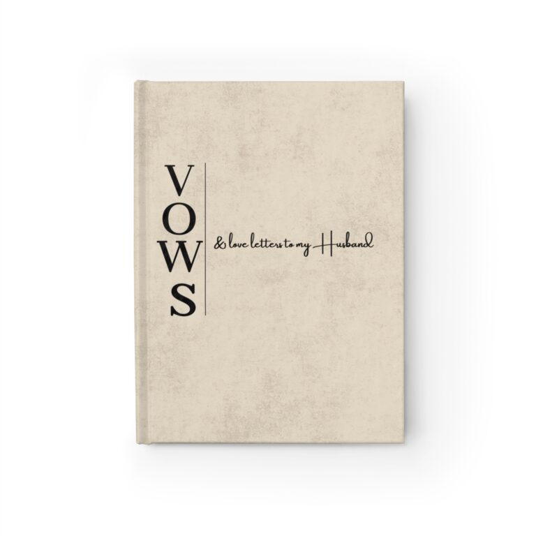 SEFH Personalized Love Vows Journal – Write Letters to Your Husband