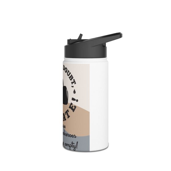 SEFH Hydration Stainless Steel Water Bottle - "When in Doubt, Hydrate!" Perfect for Superheroes - Image 4